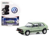 1979 Volkswagen Golf GTI Inari Silver Green Club Vee V Dub Series 16 1/64 Diecast Model Car Greenlight 36070D