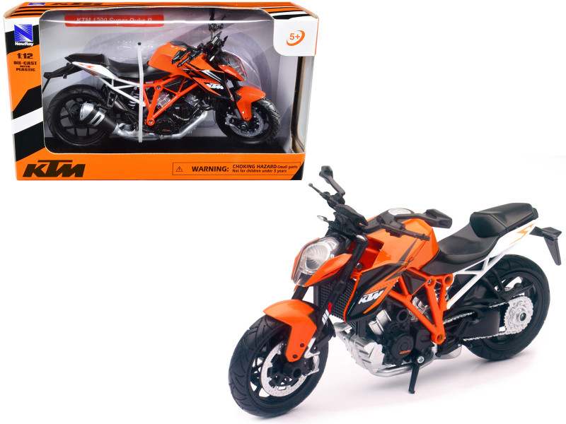 KTM 1290 Super Duke R Motorcycle Orange 1/12 Diecast Model New Ray 57653