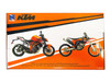 KTM 450 SX F Dirt Bike Motorcycle Orange and White 1/12 Diecast Motorcycle Model New Ray 58343