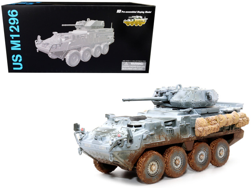 United States M1296 Stryker ICV Infantry Carrier Vehicle Dragoon Olive Drab Snowy Version 2nd Cav Germany 2020 NEO Dragon Armor Series 1/72 Plastic Model Dragon Models 63119