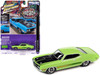 1971 Ford Torino Cobra Grabber Lime Green with Stripes MCACN Muscle Car and Corvette Nationals Limited Edition to 4140 pieces Worldwide Muscle Cars USA Series 1/64 Diecast Model Car Johnny Lightning JLMC031-JLSP287B