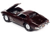1969 Chevrolet Corvette 427 Garnet Red Metallic MCACN Muscle Car and Corvette Nationals Limited Edition to 4260 pieces Worldwide Muscle Cars USA Series 1/64 Diecast Model Car Johnny Lightning JLMC031-JLSP291A