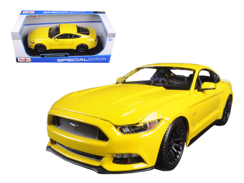 2015 Ford Mustang GT 5.0 Yellow 1/18 Diecast Model Car
Maisto 31197