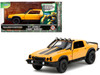 1977 Chevrolet Camaro Off Road Version Yellow Metallic with Black Stripes Transformers Rise of the Beasts 2023 Movie Hollywood Rides Series 1/32 Diecast Model Car Jada 34258