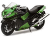 2011 Kawasaki ZX-14 Ninja Green Motorcycle Model 1/12 New Ray 57433B