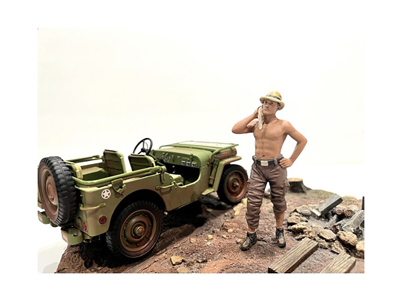 4X4 Mechanic Figure 1 for 1/18 Scale Models American Diorama AD18011