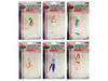 Cosplay Girls 6 piece Figure Set for 1/18 Scale Models American Diorama 18301-18302 18303 18304 18305 18306