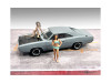 Car Wash Girls Set 1 Dorothy and Barbara 2 Piece Figure for 1/43 Scale Models American Diorama 38355