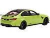BMW AC Schnitzer M3 Competition G80 Sao Paulo Yellow with Carbon Top 1/18 Model Car Top Speed TS0458