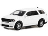 2022 Dodge Durango Pursuit Police Car White Hot Pursuit Hobby Exclusive Series 1/64 Diecast Model Car Greenlight GL43003L