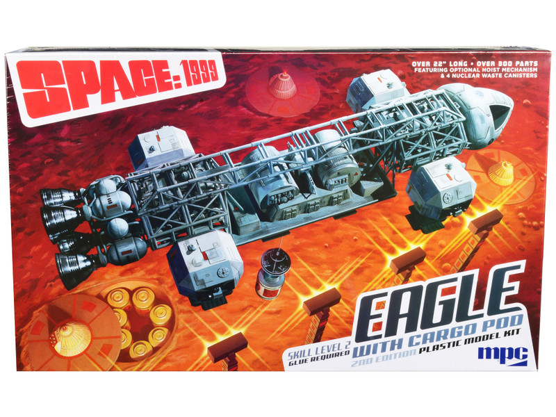 Skill 2 Model Kit Eagle Spacecraft Cargo Pod 2nd Edition Space: 1999 1975-1977 TV Series 1/48 Scale Model MPC MPC990