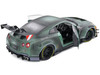 2022 Nissan GT-R R35 RHD Right Hand Drive Liberty Walk 2.0 Body Kit Army Fighter Competition Series 1/18 Diecast Model Car Solido S1805807
