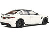 2022 Alfa Romeo Guilia GTA Blanco Trofeo White Metallic Carbon Top 1/18 Diecast Model Car Solido S1806903
