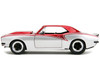 1967 Chevrolet Camaro Candy Red and Silver Metallic Bigtime Muscle Series 1/24 Diecast Model Car Jada 34719