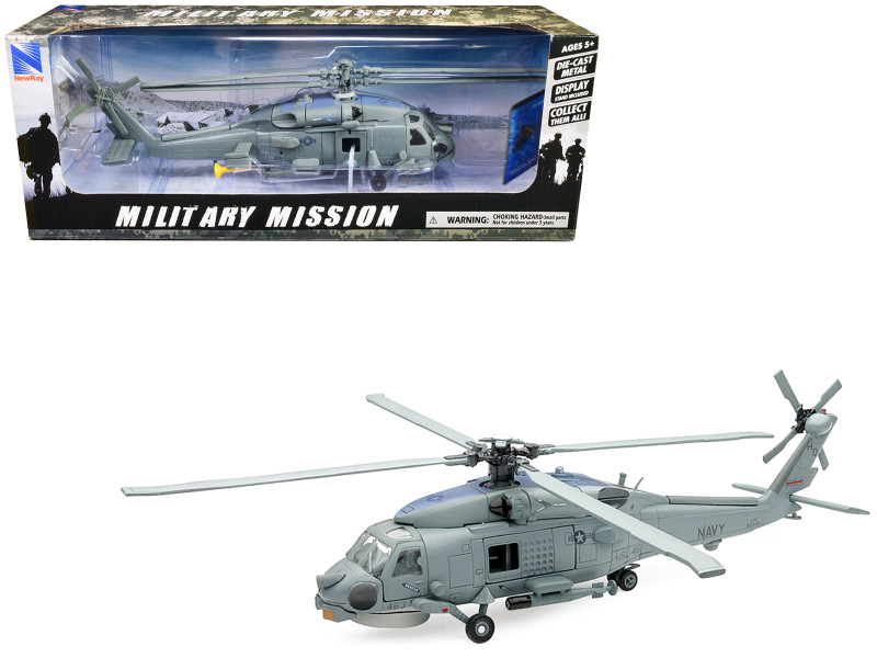 Sikorsky SH 60 Seahawk Helicopter Green United States Air Force Military Mission Series 1/60 Diecast Model New Ray 25583