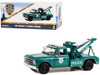 1967 Chevrolet C 30 Dually Wrecker Tow Truck Green NYPD New York City Police Department 1/18 Diecast Car Model Greenlight 13652