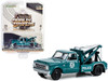 1967 Chevrolet C 30 Dually Wrecker Tow Truck Green NYPD New York City Police Department Dually Drivers Series 12 1/64 Diecast Model Car Greenlight 46120A