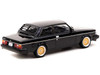 Volvo 242 Custom Black with Gold Wheels Road64 Series 1/64 Diecast Model Car Tarmac Works T64R-050-BLK