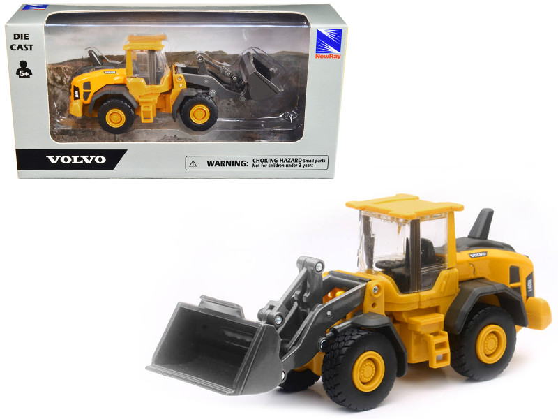 Volvo L60H Wheel Loader Yellow Diecast Model New Ray NR32093