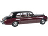 1964 Rolls Royce Phantom V Duotone Royal Garnet Red and Mason s Black 1/18 Diecast Model Car Paragon Models PA-98218