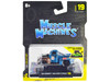 1949 Ford F1 Pickup Truck #128 Old Smokey Blue and Brown Weathered 1/64 Diecast Model Car Muscle Machines 15559BL