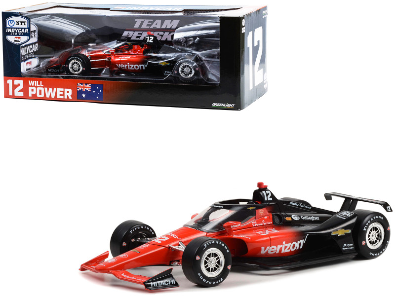 Dallara IndyCar #12 Will Power Verizon Team Penske NTT IndyCar Series 2023 1/18 Diecast Model Car Greenlight 11199