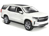 2021 Chevrolet Tahoe White with Sunroof Special Edition 1/26 Diecast Model Car Maisto 31533WH