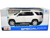 2021 Chevrolet Tahoe White with Sunroof Special Edition 1/26 Diecast Model Car Maisto 31533WH