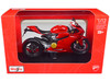 Ducati 1199 Panigale Red with Stand 1/12 Diecast Motorcycle Model Maisto 32704RD