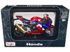 Honda CBR1000RR R Fireblade SP Red with White and Blue Graphics with Stand 1/12 Diecast Motorcycle Model Maisto 32705RBW