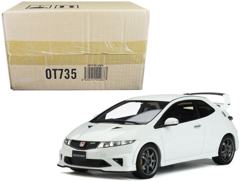 2010 Honda Civic FN2 Type R Mugen RHD Right Hand Drive Championship White Limited Edition to 4000 pieces Worldwide 1/18 Model Car Otto Mobile OT735