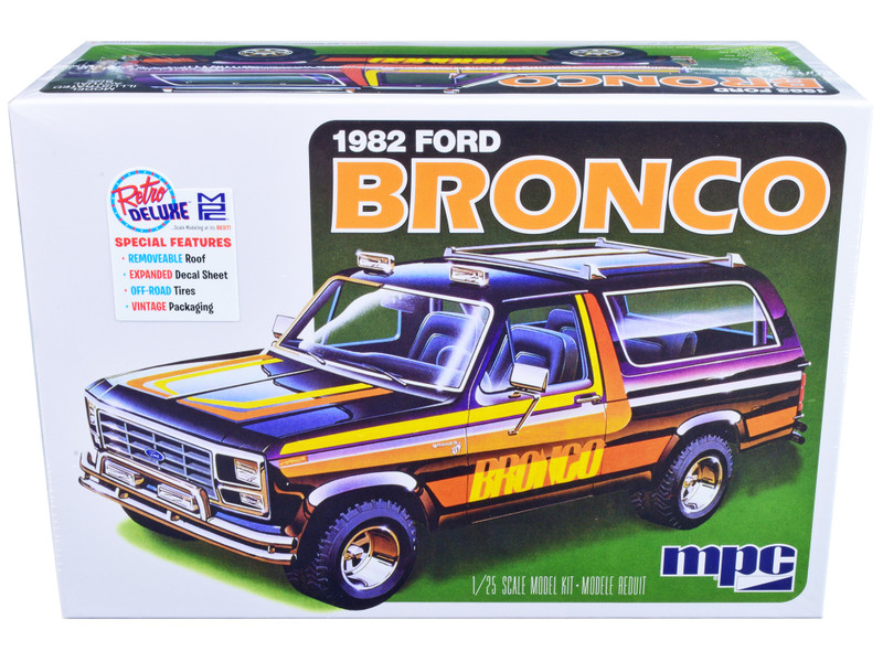 Skill 2 Model Kit 1982 Ford Bronco 1/25 Scale Model MPC MPC991