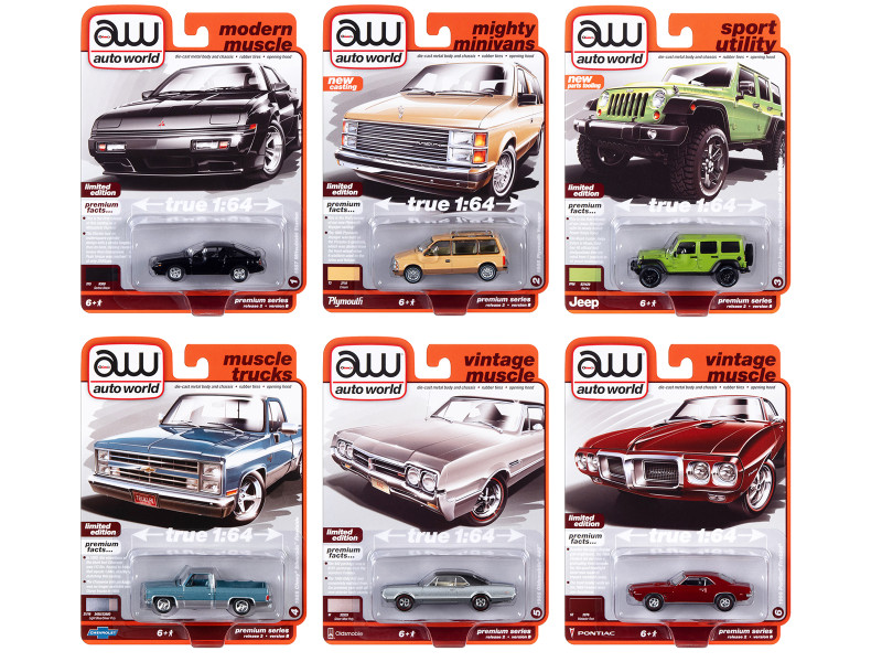 Diecast Model Cars wholesale toys dropshipper drop shipping Auto World Premium 2023 Set B of 6