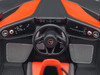 McLaren Speedtail Volcano Orange Metallic with Black Top and Suitcase Accessories 1/18 Model Car Autoart 76088