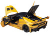 Lamborghini Huracan GT LB Silhouette Works Yellow Metallic with Black Top 1/18 Model Car Autoart 79127