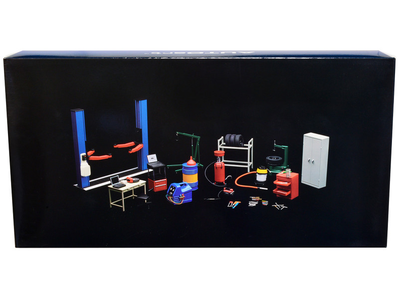 Diorama Kit For Model Cars Autoart 1/18 Scale Garage Kit Set Version 2 ...