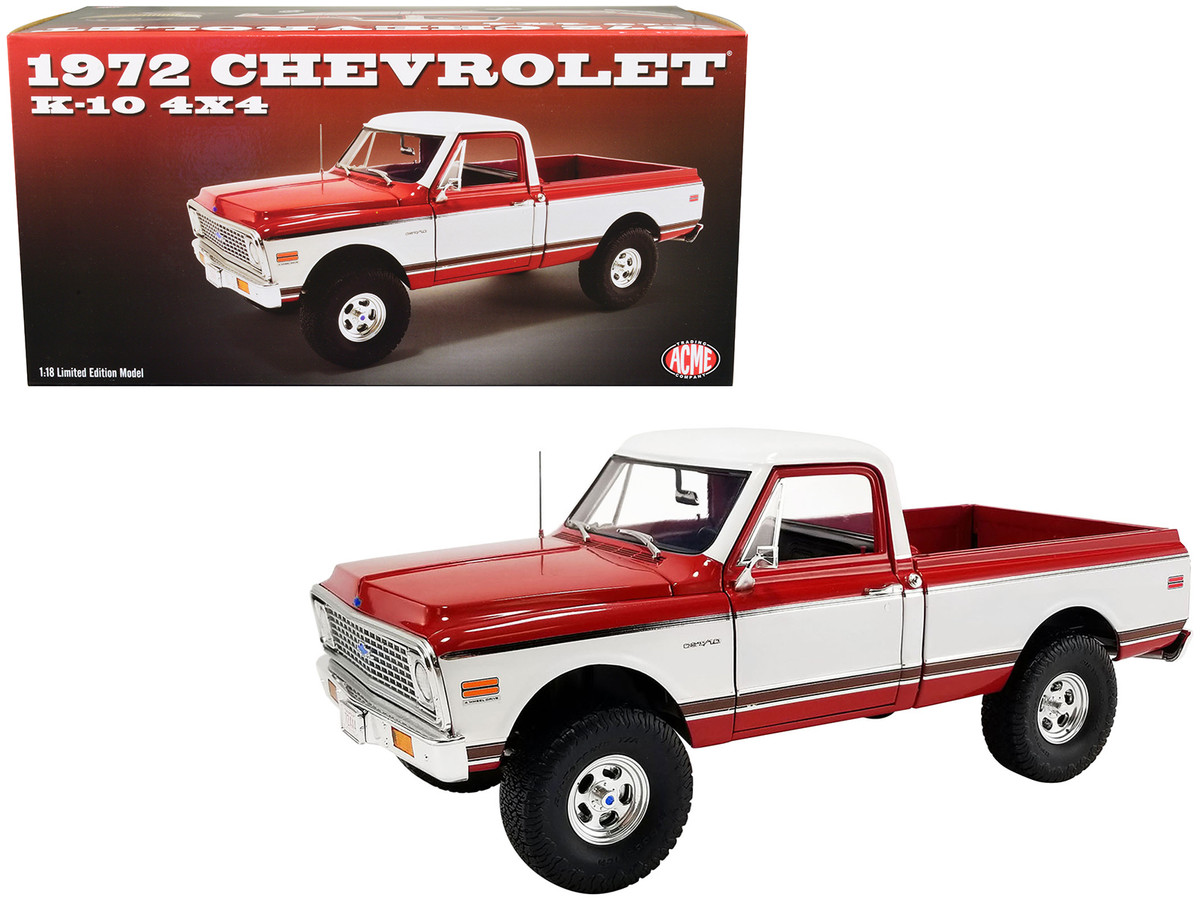 CHEVROLET K10 noir 4x4 pick up 1/18 1970 K20 K30 miniature ACME 1807215 Modelcar