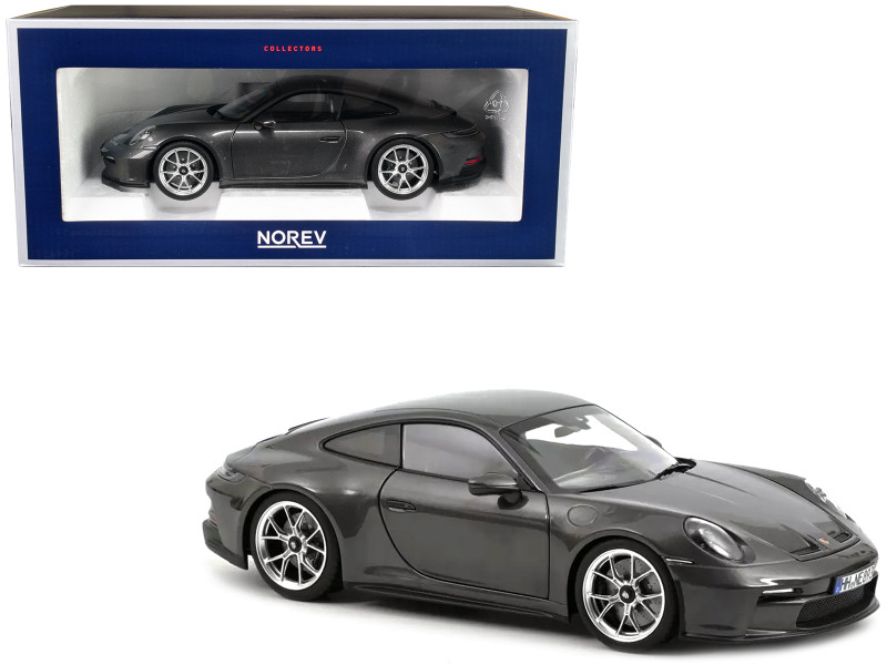 2021 Porsche 911 GT3 Gray Metallic 1/18 Diecast Model Car Norev 187305