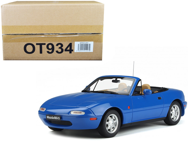 1990 Mazda Miata MX 5 Mariner Blue Limited Edition to 1500 pieces Worldwide 1/18 Model Car Otto Mobile OT934