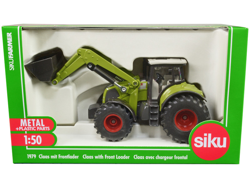 Claas Axion 850 Tractor Front Loader Green Gray Top 1/50 Diecast Model Siku 1979