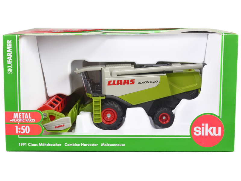 Claas Lexion 600 Combine Harvester Green and Gray 1/50 Diecast Model Siku SK1991
