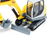 Wacker Neuson ET65 Track Excavator Yellow and Gray 1/50 Diecast Model Siku 3559