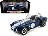 1965 Shelby Cobra 427 S/C Blue With Printed Carroll Shelby Signature 1/18 Diecast Model Car Shelby Collectibles SC121-1