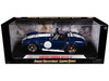 1965 Shelby Cobra 427 S/C Blue With Printed Carroll Shelby Signature 1/18 Diecast Model Car Shelby Collectibles SC121-1