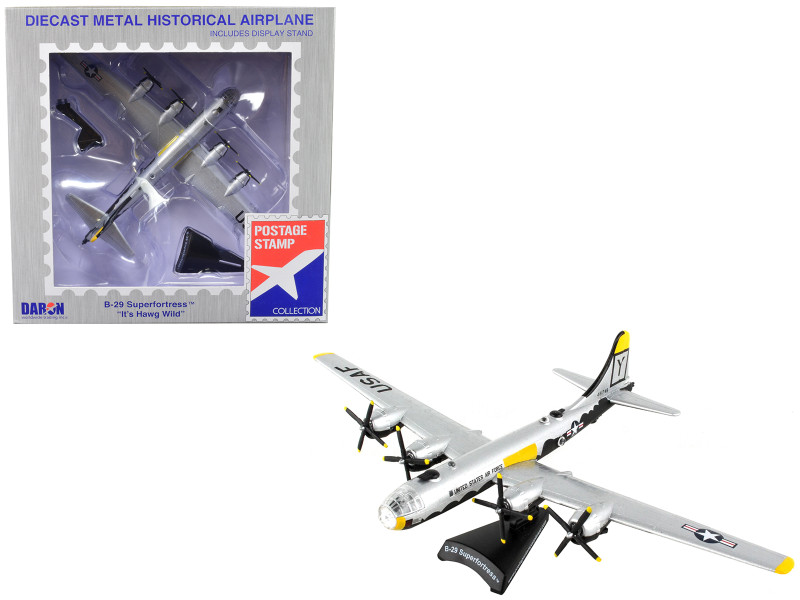 Boeing B 29 Superfortress Aircraft It s Hawg Wild United States Army Air Force 1/200 Diecast Model Airplane Postage Stamp PS5388-7