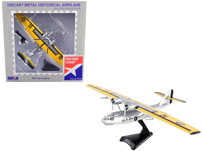 Consolidated PBY 5 Catalina Aircraft United States Navy 1/150 Diecast Model Airplane Postage Stamp PS5556-2