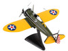 Boeing P 26 Peashooter Fighter Aircraft United States Army Air Corps 1/63 Diecast Model Airplane Postage Stamp PS5560-2
