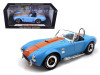 1965 Shelby Cobra 427 S/C Blue With Orange Stripes 1/18 Diecast Model Car Shelby Collectibles SC129