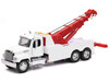 Freightliner 114SD Tow Truck White and Red Long Haul Trucker Series 1/32 Diecast Model New Ray 11023