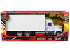 Freightliner 114SD Box Truck White Long Haul Trucker Series 1/32 Diecast Model New Ray 11043